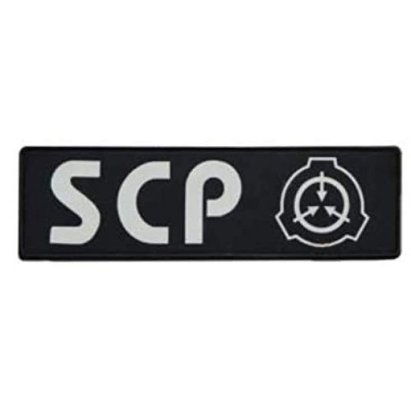 Tactical Embroidery Patch Airsoft Morale Patch 1 Big Size IR Special Containment Procedures Foundation SCP Infrared Reflective Tactical Embroidery Patch Hook & Loop Morale Patch Military Patch for Clothing Accessory Backpack Armband