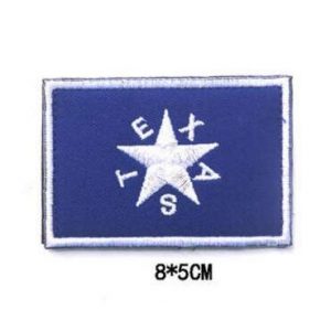 Tactical Embroidery Patch Airsoft Morale Patch 1 Texas Flag Tactical Embroidery Patch Hook & Loop Morale Patch Military Patch for Clothing Accessory Backpack Armband