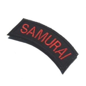 Tactical Embroidery Patch Airsoft Morale Patch 1 Samurai Tactical Embroidery Patch Hook & Loop Morale Patch Military Patch for Clothing Accessory Backpack Armband