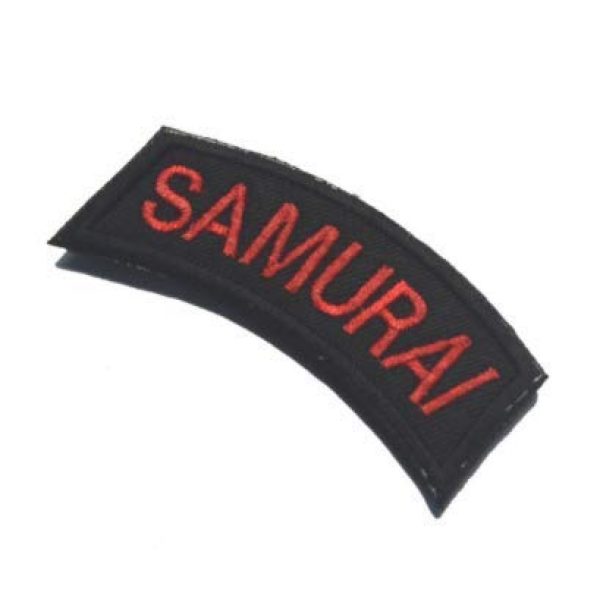 Tactical Embroidery Patch Airsoft Morale Patch 1 Samurai Tactical Embroidery Patch Hook & Loop Morale Patch Military Patch for Clothing Accessory Backpack Armband