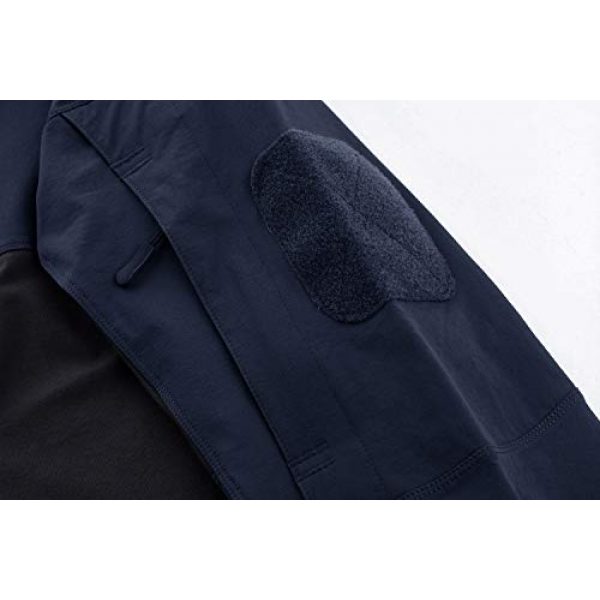 TACVASEN Tactical Shirt 4 Men's Tactical Military Shirt 1/4 Zip Cotton Assault Top Long Sleeve Hiking Polo Shirt