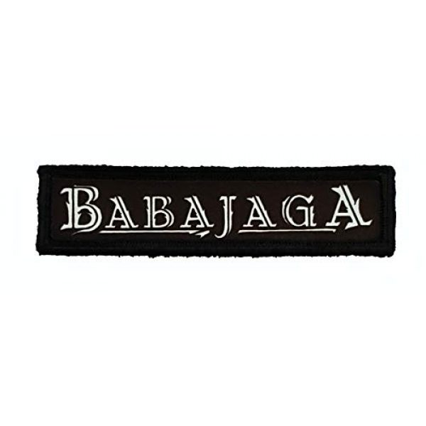 RedheadedTshirts Airsoft Morale Patch 1 1x4" Script Baba Yaga Morale Patch Funny Tactical Military Patch Hook and Loop Made in The USA