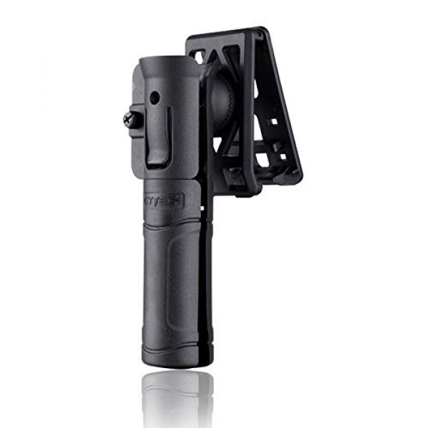 CYTAC Tactical Pouch 1 CYTAC Universal 360 Degrees Rotation Gas Baton Holder Pouch Expandable Plastic Swivelling Baton Case Telescopic Holster for 21-23-26 inches