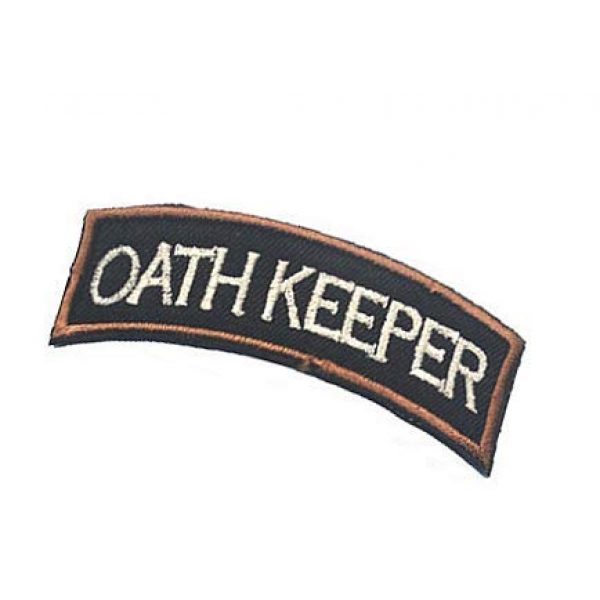 Embroidery Patch Airsoft Morale Patch 3 Oath Keeper Military Hook Loop Tactics Morale Embroidered Patch