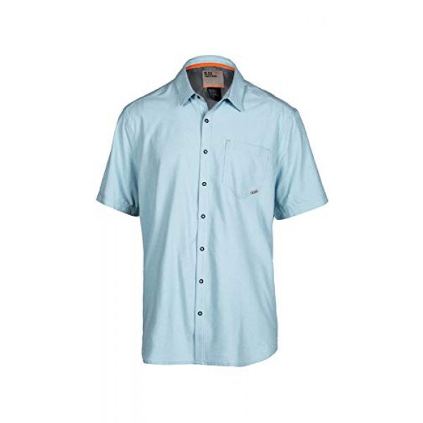 5.11 Tactical Shirt 1 5.11 Tactical Men's Evolution Short Sleeve Shirt, Metal Ring Snaps, Style 71387