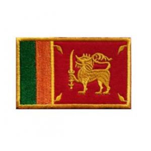 Tactical Embroidery Patch Airsoft Morale Patch 1 Sri Lanka Flag Embroidery Patch Military Tactical Morale Patch Badges Emblem Applique Hook Patches for Clothes Backpack Accessories