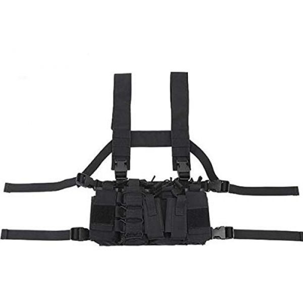 DLP Tactical Airsoft Tactical Vest 2 DLP Tactical D3 Universal Chest Rig with 223/308 Pouches