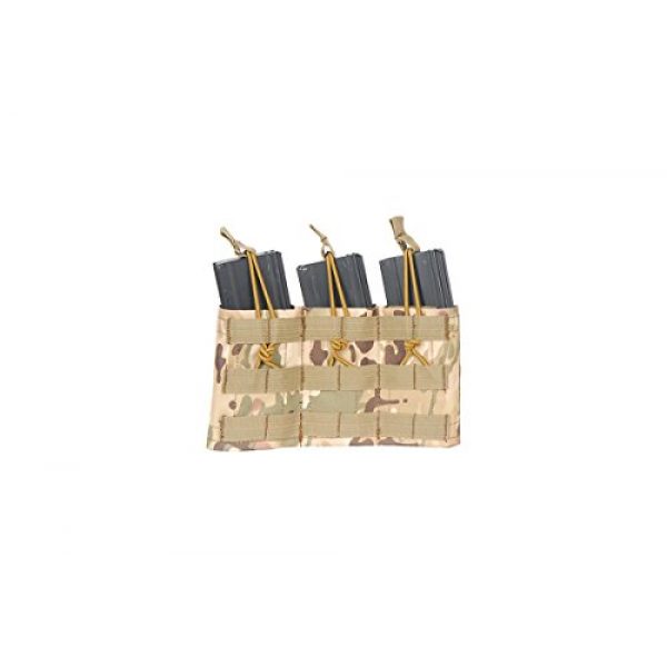 Lancer Tactical Tactical Pouch 1 Lancer Tactical Airsoft Triple MOLLE Bungee Mag Pouch