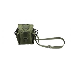 Jolmo Lander Tactical Pouch 1 Jolmo Lander 1.2 Qt. MOLLE Canteen Cover Military Style Canteen Pouch with Shoulder Strap Molle Pouch for Canteen Kit Coyote Brown/Olive Drab