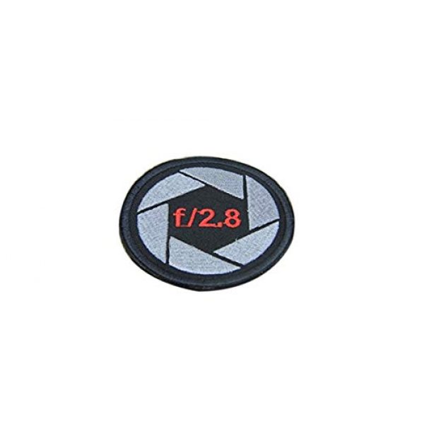 DREAM ARMY Airsoft Morale Patch 1 DREAM ARMY Camera f/2.8 Shutter Cap Hat Jacket Bag Case Cover T-Shirt Logo Badge Canon,Nikon Morale Patch Hook Backing