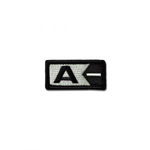 BASTION Airsoft Morale Patch 1 BASTION Morale Patches (Blood Type A Neg, BNW) | 3D Embroidered Patches with Hook & Loop Fastener Backing | Well-Made Clean Stitching | Military Patches for Tactical Bag, Hats & Vest