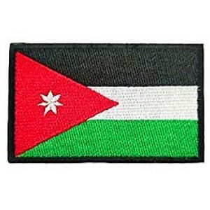Embroidery Patch Airsoft Morale Patch 1 Jordan Flag Patch Military Hook Loop Tactics Morale Embroidered Patch