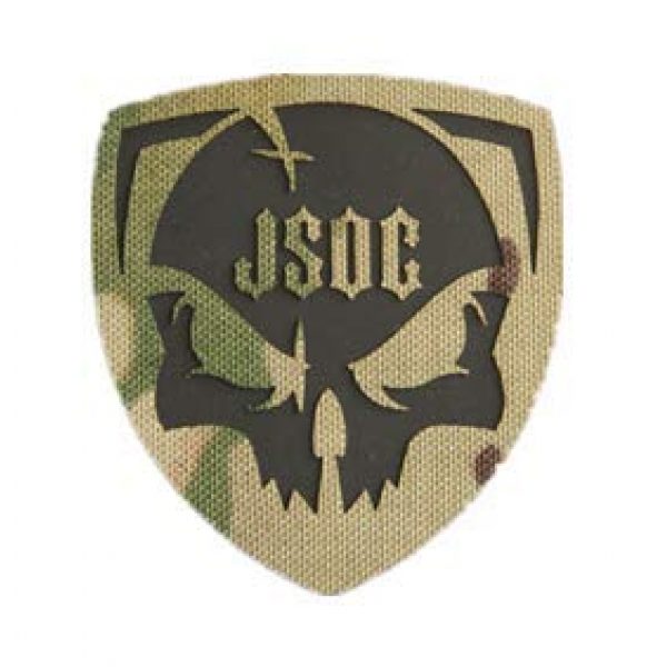 Tactical Embroidery Patch Airsoft Morale Patch 1 IR JSOC Joint Special Operations Command Infrared Reflective Tactical Embroidery Patch Hook & Loop Morale Patch Military Patch for Clothing Accessory Backpack Armband
