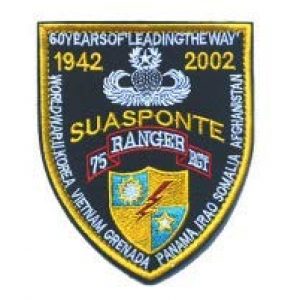 Tactical Embroidery Patch Airsoft Morale Patch 1 75th Infantry Ranger Regiment Rangers Lead The Way Tactical Embroidery Patch Hook & Loop Morale Patch Military Patch for Clothing Accessory Backpack Armband