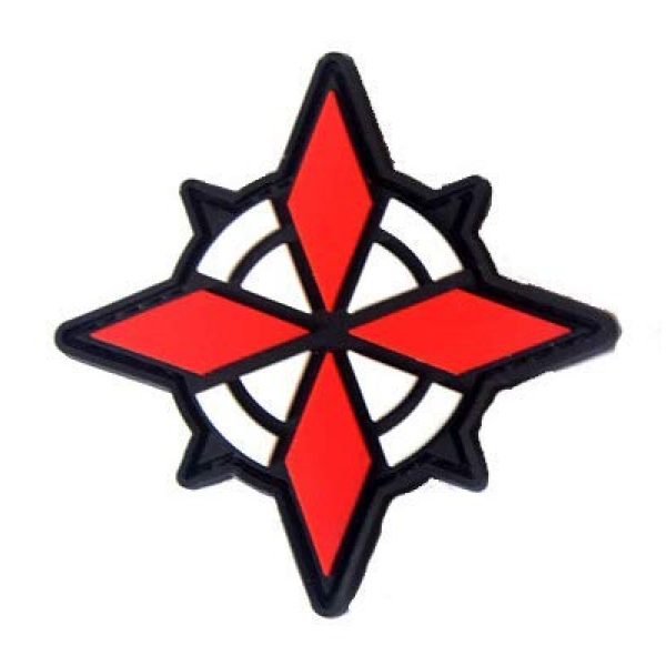 Tactical PVC Patch Airsoft Morale Patch 4 Resident Evil Operation USS Umbrella Security Service PVC Military Tactical Morale Patch Badges Emblem Applique Hook Patches for Clothes Backpack Accessories