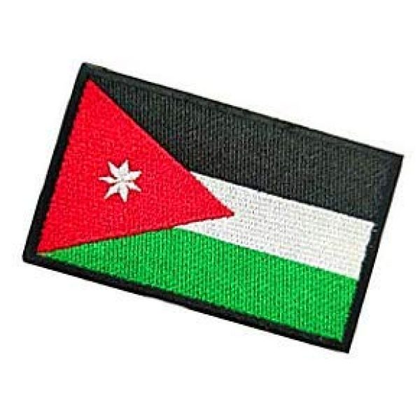 Embroidery Patch Airsoft Morale Patch 3 Jordan Flag Patch Military Hook Loop Tactics Morale Embroidered Patch