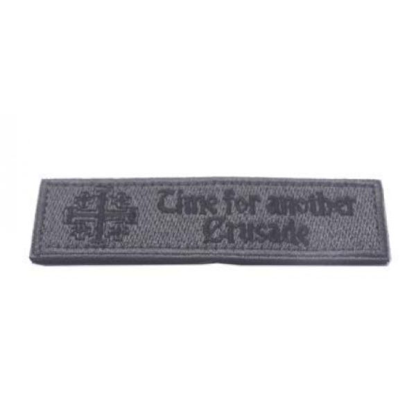 Tactical Embroidery Patch Airsoft Morale Patch 2 Templar Knights Cross Time for Another Crusade Tactical Embroidery Patch Hook & Loop Morale Patch Military Patch for Clothing Accessory Backpack Armband (4pcs)