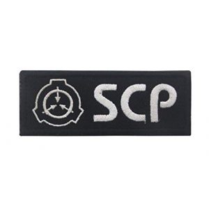Embroidered Patch Airsoft Morale Patch 1 Special Containment Procedures Foundation SCP Foundation Logo 3D Tactical Patch Military Embroidered Morale Tags Badge Embroidered Patch DIY Applique Shoulder Patch Embroidery Gift Patch