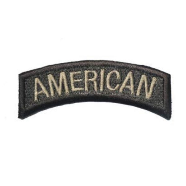Tactical Embroidery Patch Airsoft Morale Patch 1 American Tactical Embroidery Patch Hook & Loop Morale Patch Military Patch for Clothing Accessory Backpack Armband