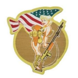 Tactical Embroidery Patch Airsoft Morale Patch 1 Sexy Pinup Girl Embroidery Patch Military Tactical Morale Patch Badges Emblem Applique Hook Patches for Clothes Backpack Accessories