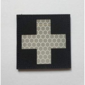 Tactical Embroidery Patch Airsoft Morale Patch 1 Reflective Medic First Aid Red Cross Paramedic IR Tactical Embroidery Patch Hook & Loop Morale Patch Military Patch for Clothing Accessory Backpack Armband (color4)
