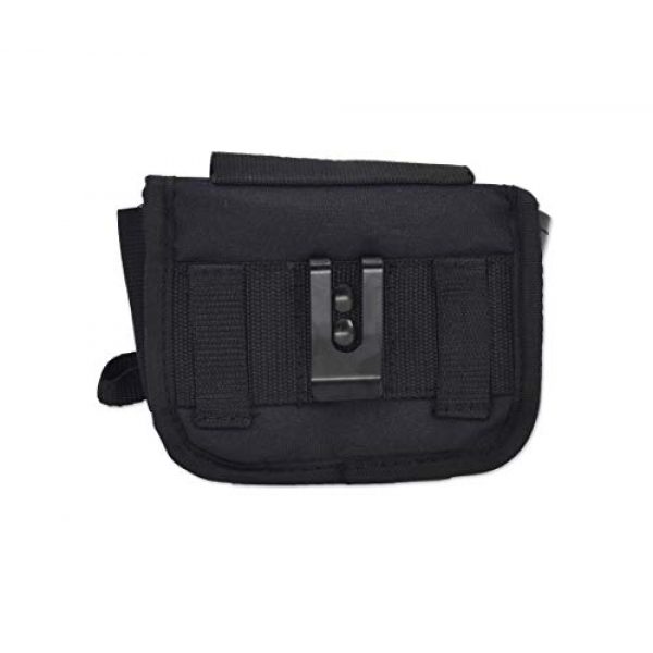Lightning X Products Tactical Pouch 2 New Improved Design & Clip Lightning X EMS First Responder Hip Pouch w/Reflective & Belt Clip - Black
