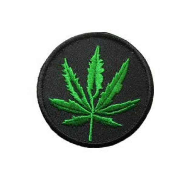 Tactical Embroidery Patch Airsoft Morale Patch 1 Leaves Tactical Embroidery Patch Hook & Loop Morale Patch Military Patch for Clothing Accessory Backpack Armband