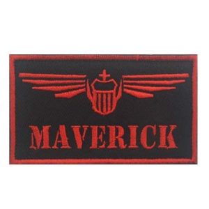 Tactical Embroidery Patch Airsoft Morale Patch 1 TOP Gun Pete Maverick Mitchell Tactical Embroidery Patch Hook & Loop Morale Patch Military Patch for Clothing Accessory Backpack Armband