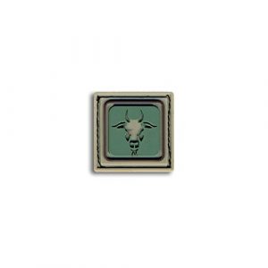 BASTION Airsoft Morale Patch 1 Bastion Tactical Combat Badge PVC Morale Patch Hook and Loop Patch - Capricorn Lite Grn
