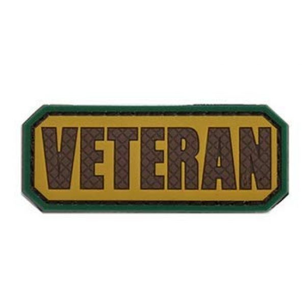 Tactical PVC Patch Airsoft Morale Patch 4 Veteran Morale Military Patch 3D PVC Rubber Tactical Rubber Hook Patch (4pcs)