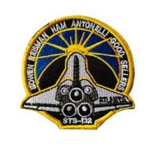Tactical Embroidery Patch Airsoft Morale Patch 1 NASA Shuttle Atlantis STS-132 Commemorative Tactical Embroidery Patch Hook & Loop Morale Patch Military Patch for Clothing Accessory Backpack Armband