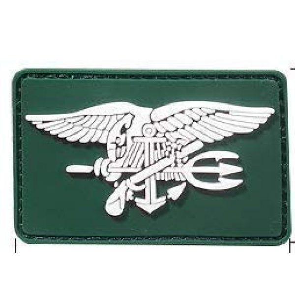 Tactical PVC Patch Airsoft Morale Patch 1 Navy Seal PVC Military Tactical Morale Patch Badges Emblem Applique Hook Patches for Clothes Backpack Accessories
