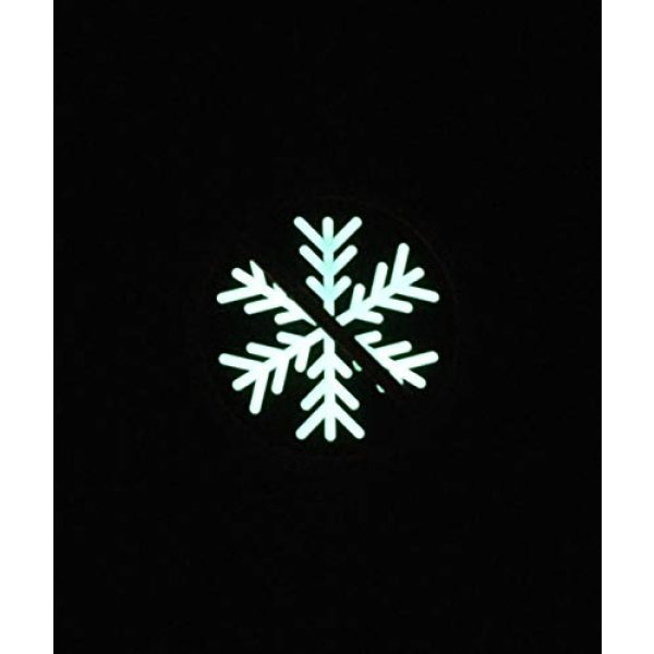 BritKitUSA Airsoft Morale Patch 2 BritKitUSA 3D PVC No Snowflakes Allowed GITD Morale Patch Glow Generation Snowflake Trigger
