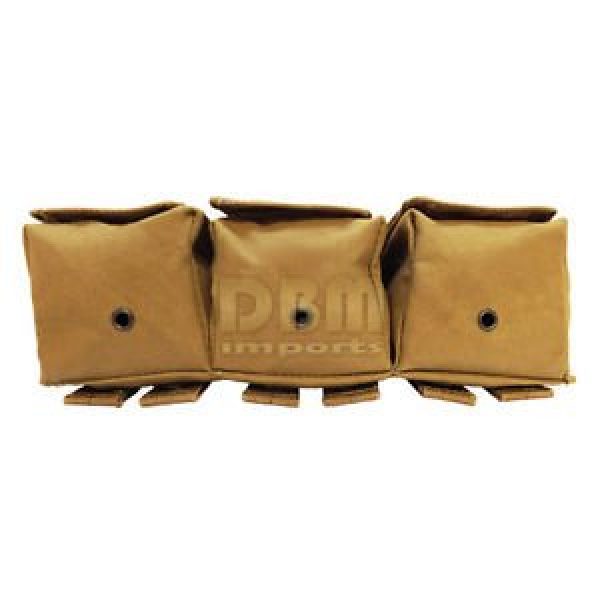 DBM IMPORTS Tactical Pouch 4 Tactical TAN AK AR Triple 7.62 5.56 Mag Pouch Trio 3 Clip PALS Bag Holder