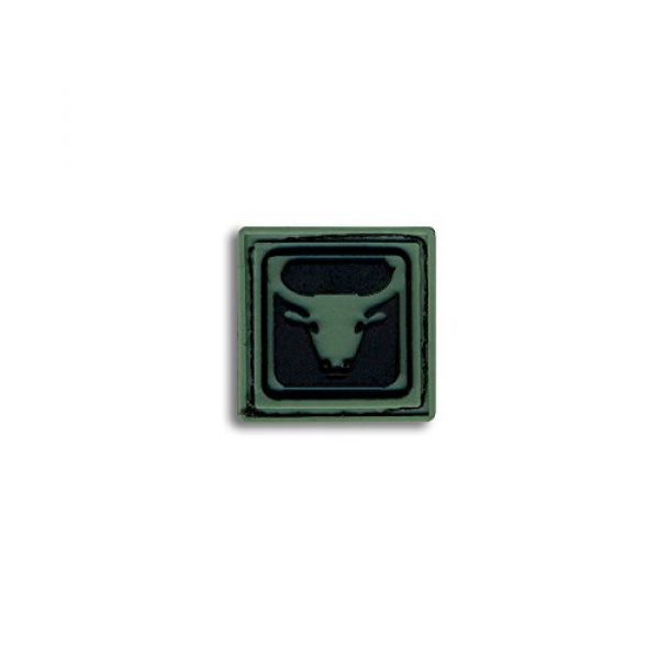 BASTION Airsoft Morale Patch 1 Bastion Tactical Combat Badge PVC Morale Patch Hook and Loop Patch - Taurus Drk Grn