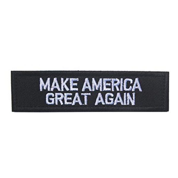 Tactical Embroidery Patch Airsoft Morale Patch 2 Make America Great Again Tactical Embroidery Patch Hook & Loop Morale Patch Military Patch for Clothing Accessory Backpack Armband (2pcs)