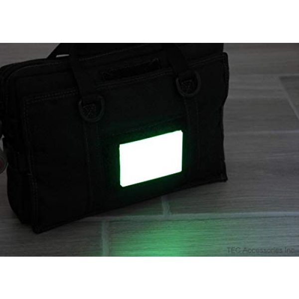 TEC Accessories Airsoft Morale Patch 4 Embrite BEACON Morale Patch - 2" x 3" glow in the dark Velcro attachment