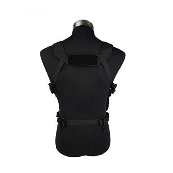 TMC Airsoft Tactical Vest 3 TMC D-Mittsu Chest Rig (Black) for Airsoft Paintball Tactical Hunting Game