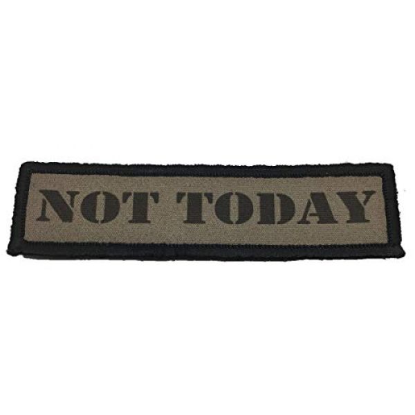 RedheadedTshirts Airsoft Morale Patch 1 1x4 NOT Today Hook and Loop Morale Patch Made in The USA
