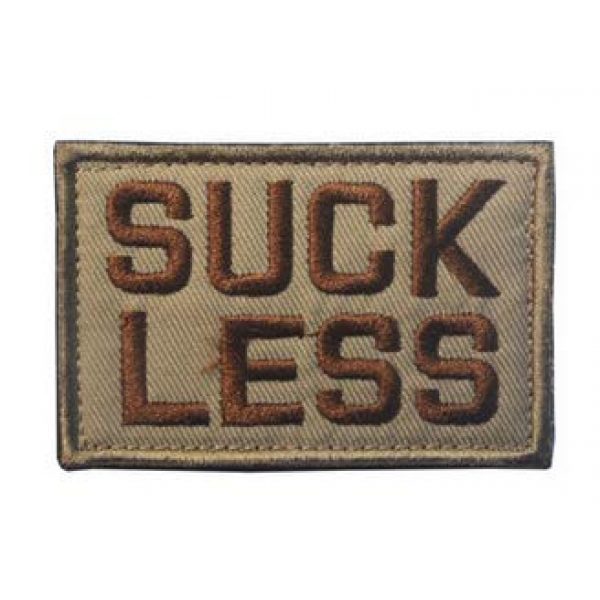 Tactical Embroidery Patch Airsoft Morale Patch 1 Suck Less Tactical Embroidery Patch Hook & Loop Morale Patch Military Patch for Clothing Accessory Backpack Armband (color6)