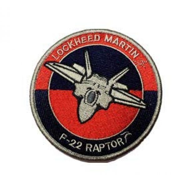 Tactical Embroidery Patch Airsoft Morale Patch 1 USAF F-22 Raptor Fighter Iraq Stealth Air Superiority Air Force Tactical Embroidery Patch Hook & Loop Morale Patch Military Patch for Clothing Accessory Backpack Armband
