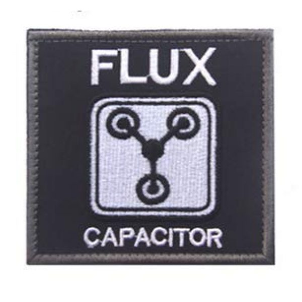 Tactical Embroidery Patch Airsoft Morale Patch 1 Back to The Future The Flux Capacitor Time Tactical Embroidery Patch Hook & Loop Morale Patch Military Patch for Clothing Accessory Backpack Armband