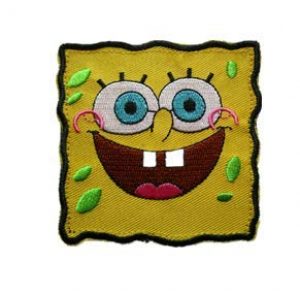 Tactical Embroidery Patch Airsoft Morale Patch 1 Spongebob Tactical Embroidery Patch Hook & Loop Morale Patch Military Patch for Clothing Accessory Backpack Armband