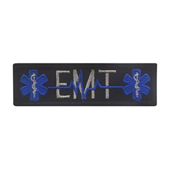 Tactical Embroidery Patch Airsoft Morale Patch 1 Star of Life Medical Rescue Paramedic EMT Embroidery Patch Military Tactical Morale Patch Badges Emblem Applique Hook Patches for Clothes Backpack Accessories