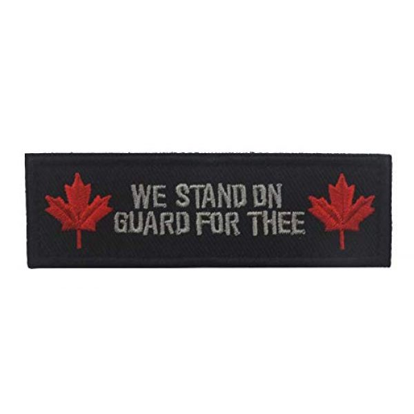 Tactical Embroidery Patch Airsoft Morale Patch 1 Canada National Flag Maple Leaf Flag Embroidery Patch Military Tactical Morale Patch Badges Emblem Applique Hook Patches for Clothes Backpack Accessories