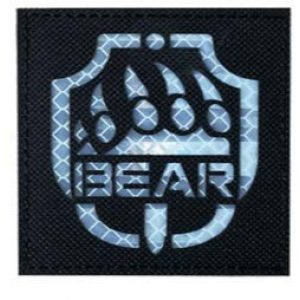Tactical Embroidery Patch Airsoft Morale Patch 1 IR Bear/USEC Escape from Tarkov Infrared Reflective Tactical Embroidery Patch Hook & Loop Morale Patch Military Patch for Clothing Accessory Backpack Armband (color3)