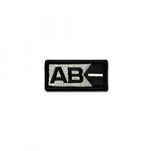BASTION Airsoft Morale Patch 1 BASTION Morale Patches (Blood Type AB Neg, BNW) | 3D Embroidered Patches with Hook & Loop Fastener Backing | Well-Made Clean Stitching | Military Patches for Tactical Bag, Hats & Vest