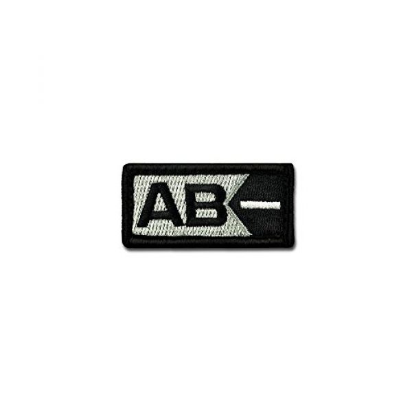 BASTION Airsoft Morale Patch 1 BASTION Morale Patches (Blood Type AB Neg, BNW) | 3D Embroidered Patches with Hook & Loop Fastener Backing | Well-Made Clean Stitching | Military Patches for Tactical Bag, Hats & Vest