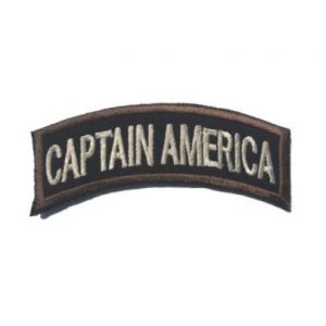 Tactical Embroidery Patch Airsoft Morale Patch 1 Captain America Tactical Embroidery Patch Hook & Loop Morale Patch Military Patch for Clothing Accessory Backpack Armband