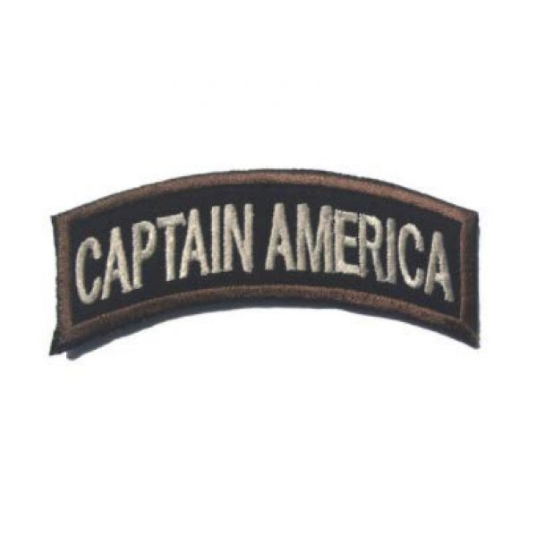 Tactical Embroidery Patch Airsoft Morale Patch 1 Captain America Tactical Embroidery Patch Hook & Loop Morale Patch Military Patch for Clothing Accessory Backpack Armband